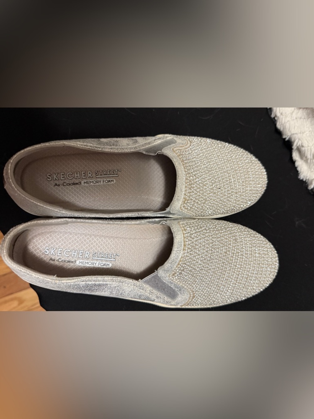 Skechers Street Slip-On Memory Foam Sneakers - Light Gray - Picture 5 of 9